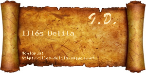 Illés Delila névjegykártya