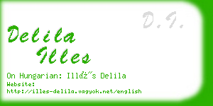 delila illes business card